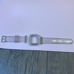 Apple watch glitter band 40 MM and face clip